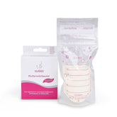 ELANEE Muttermilchbeutel, Aufbewahren & Einfrieren Von Muttermilch, Geschmackneutral Und Vorsterilisiert, Doppelter Sicherheitsverschluss, 20 Stück, Mit Standfuß (711-00) Babynahrung und Stillzubehör Naty Shop