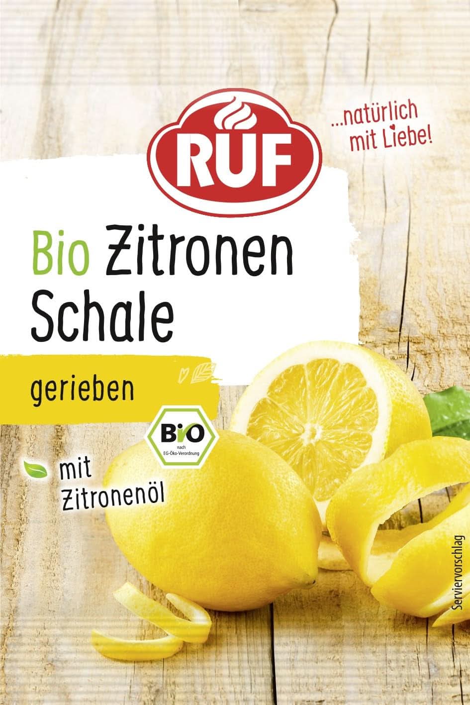 Bio-Zitronenschale RUF Arome Naty Shop Zitronenschale 5 Gramm