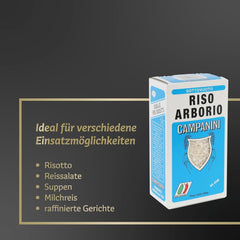Risera Campanini Orez Risotto 500 g – Orez Risotto din Italia, Orez Riso Arborio, Risotto cremos