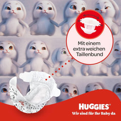 Scutece Huggies pentru bebeluși Little Movers, design Disney, mărimea 3, 168 bucăți (3 x 56), cutie lunară