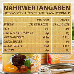 Flavsty® Flavour Powder Marzipan, 50-Gramm-Beutel (10 Portionen) Flavours Naty Shop