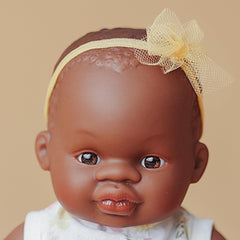 Miniland Puppe, 21cm, afrikanisches Mädchen. In Spanien hergestellt. Anatomisch korrekt. My Friend & Me Collection, African Girl