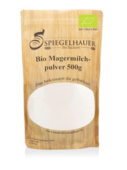 Bäckerei Spiegelhauer Bio Mager-Milchpulver 500 g Bio Milchpulver ohne Zusätze Milchpulver I auch geeignet für Joghurt-Herstellung, Eis-Herstellung I Trockenmilchpulver, Beutel