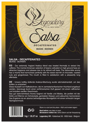 Legendary Und Carracci einste Komposition der besten Arabica 100% Kaffee-Bohnen gemahlen 1kg (SALSA DECA)