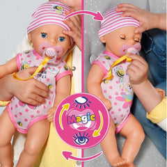 BABY Born Lena (Kleines Mädchen) 36 cm, Puppe mit 7 Funktionen für Kinder ab 1 Jahr, funktioniert ohne Batterie, große Puppe 36 cm, Puppen Naty Shop