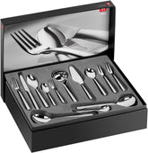 ZWILLING Senses 68-teiliges Besteckset für 12 Personen, 18/10-Edelstahl/Premium-Klingenstahl, mattiertes Silber, Naty Shop