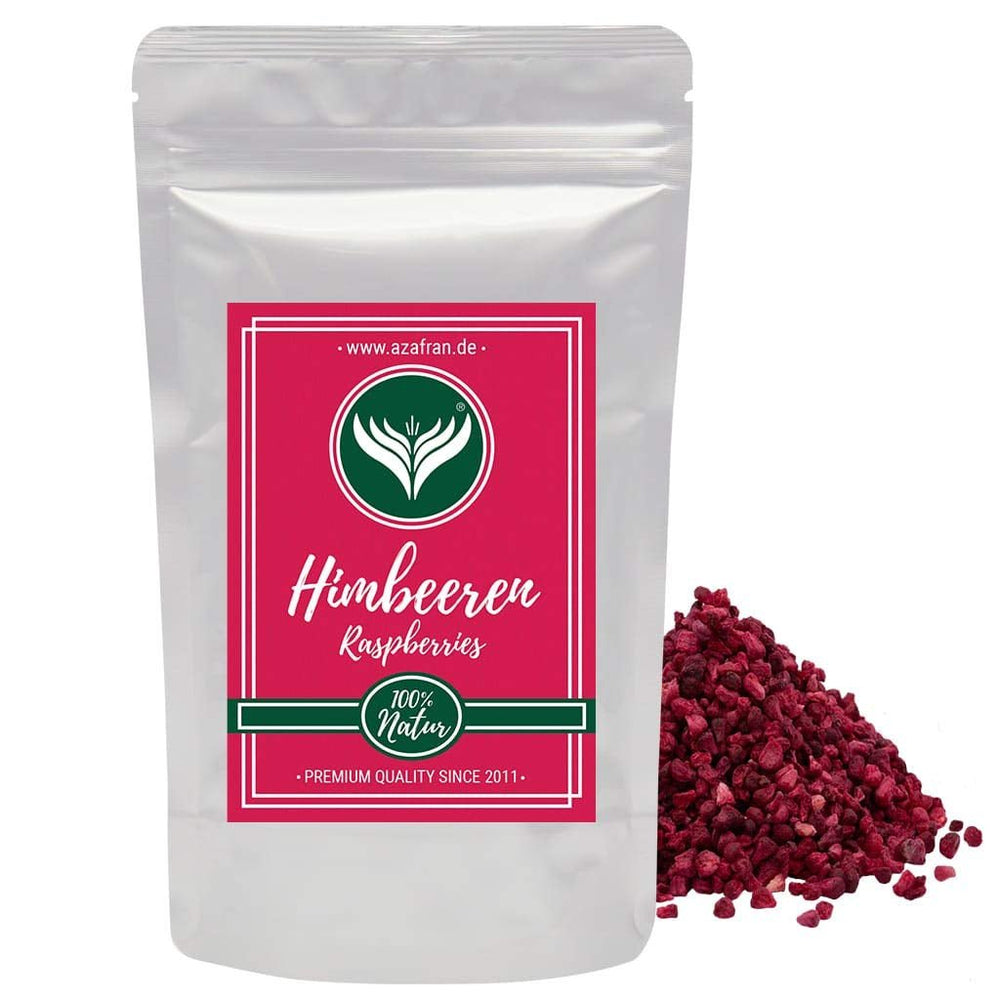Azafran zmeură - bucăți de zmeură liofilizate 250g Produse deshidratate Naty Shop 250 G (1 pachet)