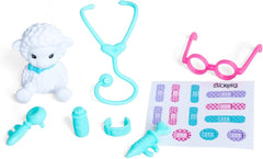Simba Evi Love Pet Doctor – Puppe (12 cm) als Tierärztin mit Plüsch‑Tier & Arztzubehör, kreatives Rollenspiel für Kinder ab 3 Jahren