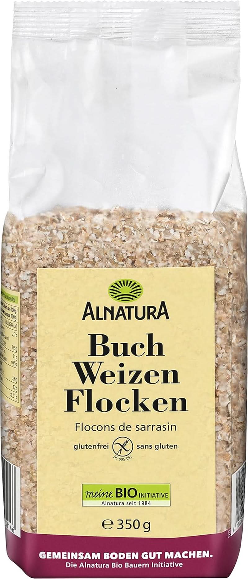 Bio-Buchweizenflocken, 350 Gramm Cereale Naty Shop