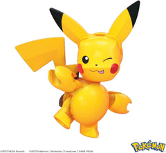 Mega Brands POKÉMON Pikachu - Evolutionsset mit Pichu, Pikachu und Raichu mit thematisch passender Umgebung und Battle-Effekt-Elementen, für Kinder ab 6 Jahren, HKT23