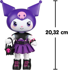 - Kuromi Premier Puppe, 20 cm, 9 Gelenkpunkte, abnehmbare Kleidung und Zubehör, für Sammler, Kinder und Mädchen ab 3 Jahren