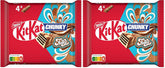 Nestlé Chunky Funky, napolitană crocantă în ciocolată cu lapte, pachet multiplu, pachet de 2 (4 x 40 g fiecare)