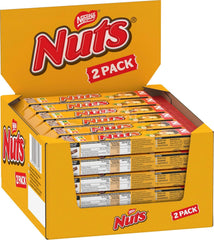 Batoane de ciocolată NESTLÉ 2Pack, clasicele cu alune întregi și caramel acoperite cu ciocolată cu lapte, pachet de 24 (24 x 2 x 30g)