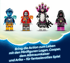 LEGO DREAMZzz 2in1 Dino-Düsenflieger - Dinosaurier Spielzeug verwandelbar in Stegosaurus - inkl. 4 Minifiguren und 2 sammelbaren Schatz-Kreaturen - Geschenk für Jungen ab 9 Jahren - 71514