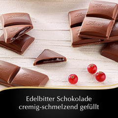 Mousse de ciocolată neagră Lindt cu chili și vișine | Baton 150g | Cu 70% conținut de cacao și umplutură de mousse de ciocolată neagră și chili cu vișine | Baton de ciocolată | Ciocolată neagră