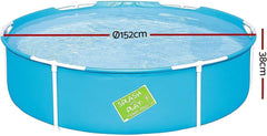 Bestway My First Frame Pool, piscină pentru copii, 152 x 38 cm, 56283, albastru, 152 x 152 x 38 cm
