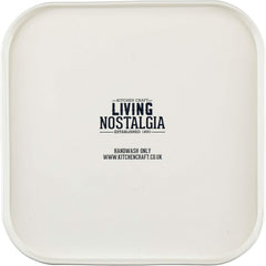 KitchenCraft Living Nostalgia set de 3 borcane de depozitare pentru ceai, zahăr și cafea, în cutie cadou, oțel, Antique Cream , 11 cm x 11 cm x 17 cm, Vintage Blue Cutii depozitare alimente Naty Shop