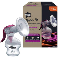 Tommee Tippee Handmilchpumpe „Made for Me“, ergonomischer Griff, BPA-frei, transparent Zubehör Essen und Stillen Bebe Naty Shop