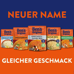 Ben's Original Basmatireis, 10 Minuten im Beutel kochen, 6 Packungen (6 x 1 kg)