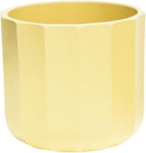 Ghiveci ceramic, model geometric în formă de lămâie, 12 x 12 cm