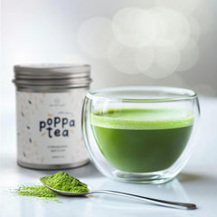Poppatea Matcha Tea - Ceremonial - Frunze de ceai verde japonez (pungă de reumplere de 50 g, Matcha cu Chai)