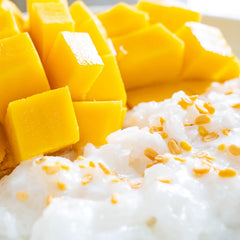 - Orez lipicios cu nucă de cocos și mango - (6 x 80 g)