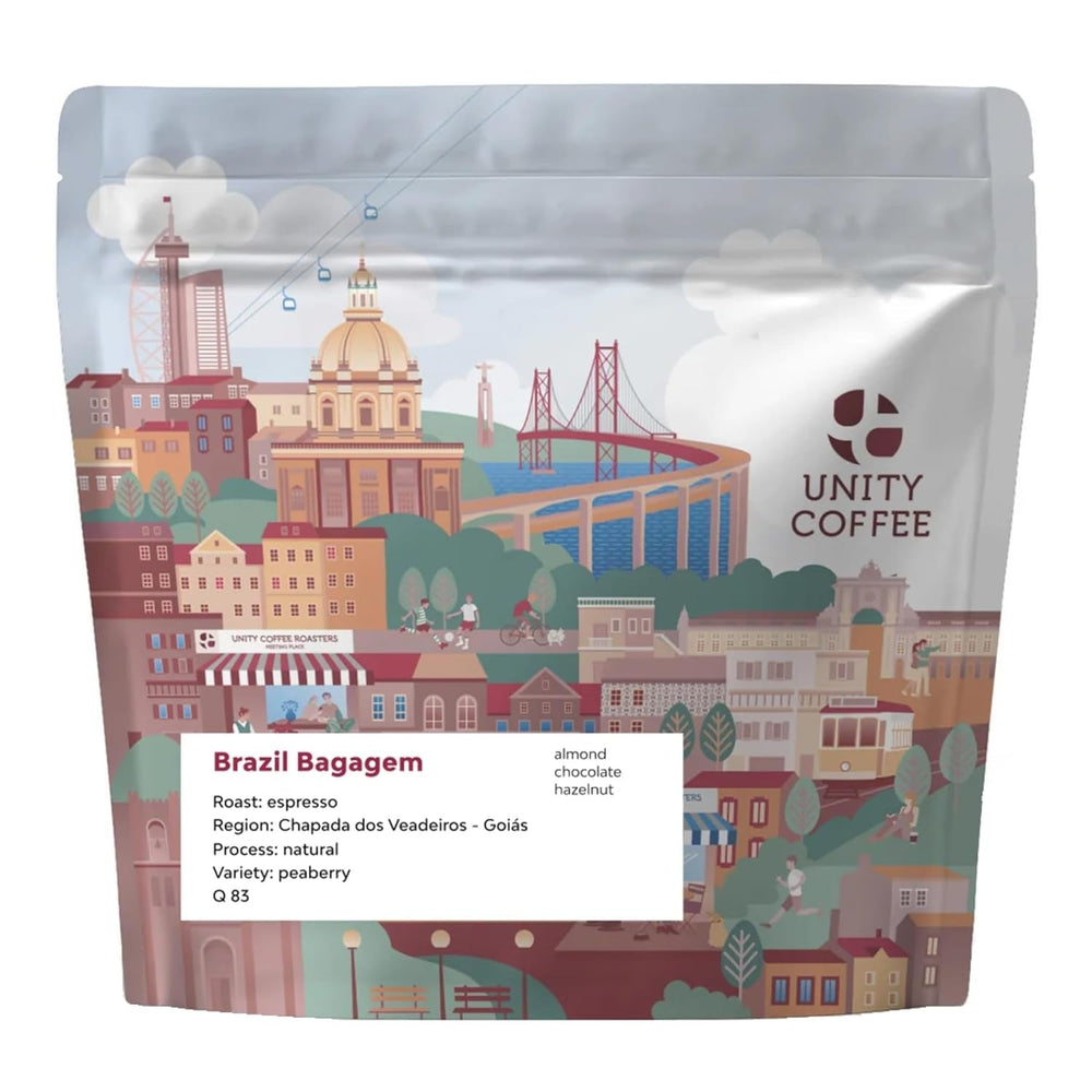 Kaffeebohnen Espresso Brazil Bagagem 250g | Kaffee Ganze Bohnen 100 % Arabica aus Brasilien | Espresso Bohnen mit Schokoladigen Noten | Schonend Mittel Geröstet