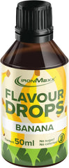 Aromatisierte Ironmaxx-Tropfen – Keine Kalorien und kein Zucker, 50 ml Flavours Naty Shop Banane