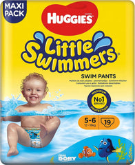 Huggies Little Swimmers Größe 5–6, Großpackung mit 19 Stück. Mutter und Baby Naty Shop