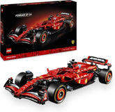 LEGO Technic Ferrari SF-24 F1 Race Car - Mașină model pentru adulți - Set Formula 1 de colecție - Motor V6, cutie de viteze, direcție și DRS la scara 1:8 - Cadou pentru fanii sporturilor cu motor și ai mașinilor de curse 42207 Seturi de constructie Besuche den LEGO-Store Titlu implicit