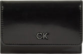 Calvin Klein doamnelor portofel Daily Trifold Zip Shiny Shiny Portofel Femei Naty Shop Negru (Ck Black) Os