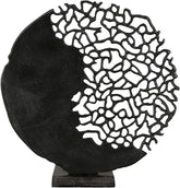 Casablanca design modern GILDE sculptura Osaka negru H: 44 cm W: 41 cm D: 10cm 43491 Statuete si sculpturi Naty Shop Negru Înălțime 44 cm