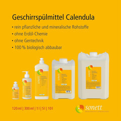 Sonett Calendula Spülmittel, 300 ml Naty Shop Küchenwaschmittel