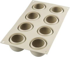 Silikomart, Form für Tartufo-Silikonkuchen, 8 einzelne Öffnungen, Ø 62 H 52 mm Kitchen Naty Shop