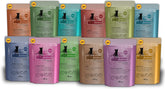 Catz Finefood Classic Collection Mixed Pack Hrană umedă pentru pisici - hrană umedă gourmet pentru pisica ta, fără cereale și fără zahăr, cu un conținut ridicat de carne, 24 de pliculețe x 85 g