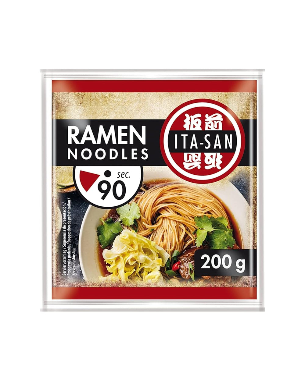 ITA-SAN Ramen-Nudeln, schnelle und einfache Zubereitung, 30 x 200 g