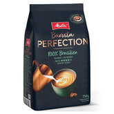 Melitta Barista Perfection 100 % Brasilien, ganze Kaffeebohnen, Single-Origin-Kaffee, 100 % Arabica, langsame Trommelröstung, Crema Forte, Stärke 4 Kaffee Naty Shop Brasilien 750 Gramm