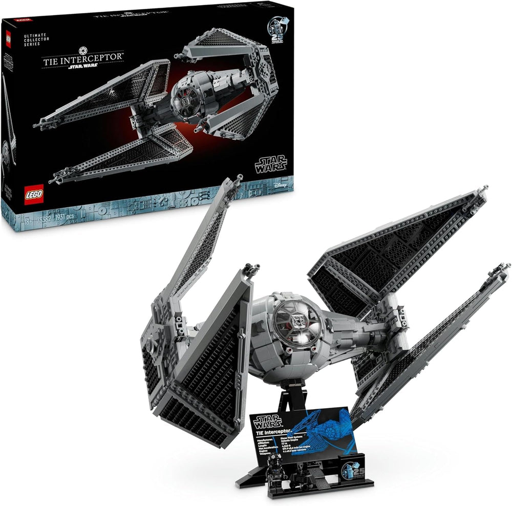 LEGO Star Wars Tie Interceptor Ultimate Collector Series Kreatives Bauset für Erwachsene Starfighter Brick Model Fan Geschenk Collectible Ucs Set 75382 Besuche den LEGO-Store Building Sets Default Title