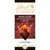 Lindt EXCELLENCE Pailleté Biscuits & Caramel – Feine Schokolade mit Torte, 100 Gramm Pralinen Naty Shop Standardtitel