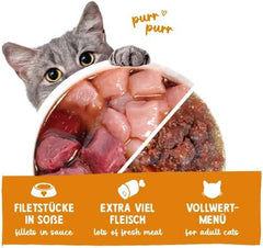 Sanabelle Hrană Umedă Gourmet la Pot cu Gâscă și Pui | 6 x 380 g | 2,28 kg