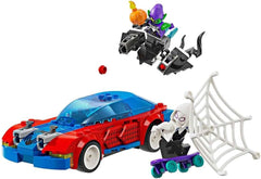 LEGO | Marvel Spider-Mans Rennauto & Venom Green Goblin - Spidey Spielzeug für Rollenspiele mit Superhelden Figuren und baubarem Auto - Geschenk für Kinder - Jungen und Mädchen ab 7 Jahren 76279