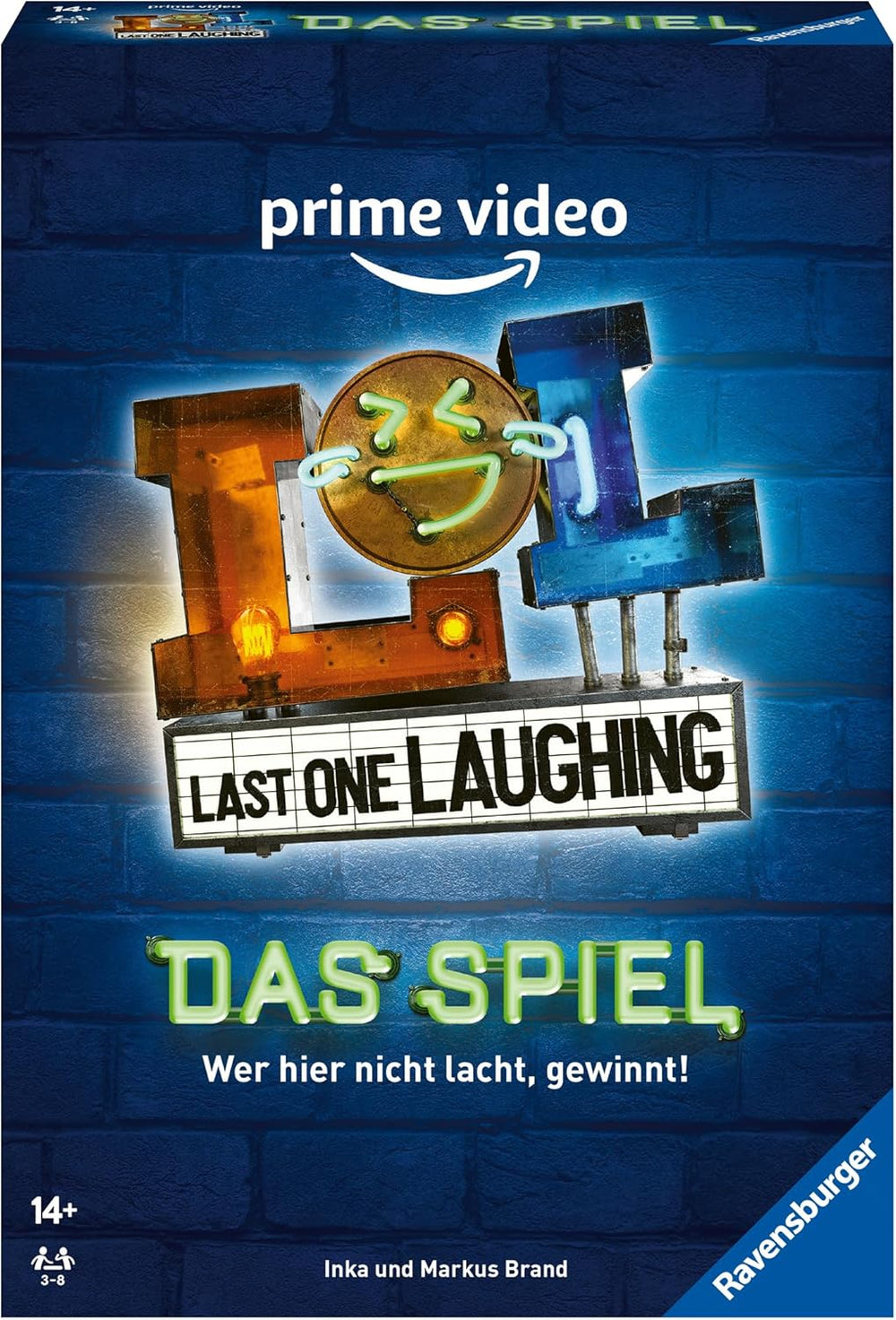 Ravensburger 27524 - Last One Laughing - Das Partyspiel zur Serie, LOL-Spiel für 3-8 Spieler ab 14 Jahren, 350+ Aufgaben für die „Don't Laugh“-Herausforderung, das lustige Kartenspiel zu den LOL-Staffeln 1, 2, 3 und 4