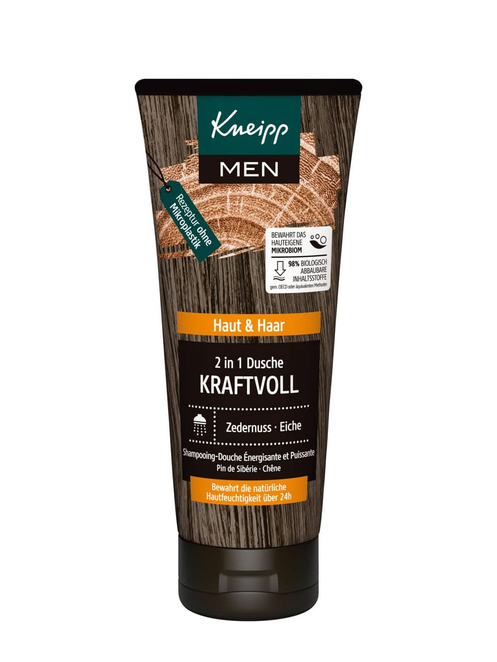 Kneipp MEN 2 in 1 Dusche Kraftvoll, Duschgel und Shampoo, 200 ml Dusche und Bad Naty Shop