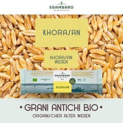 Paste spaghete organice nr. 5 - 500 g din grâu Khorasan – Grâu antic, bogat în proteine, cultivat 100% italian – Versatile în bucătărie și bogate în nutrienți