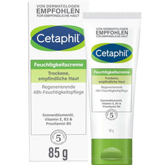 Cetaphil Feuchtigkeitscreme für trockene, empfindliche Haut 85 ml Dusche und Bad Naty Shop 85 Gramm Ohne Duftstoffe