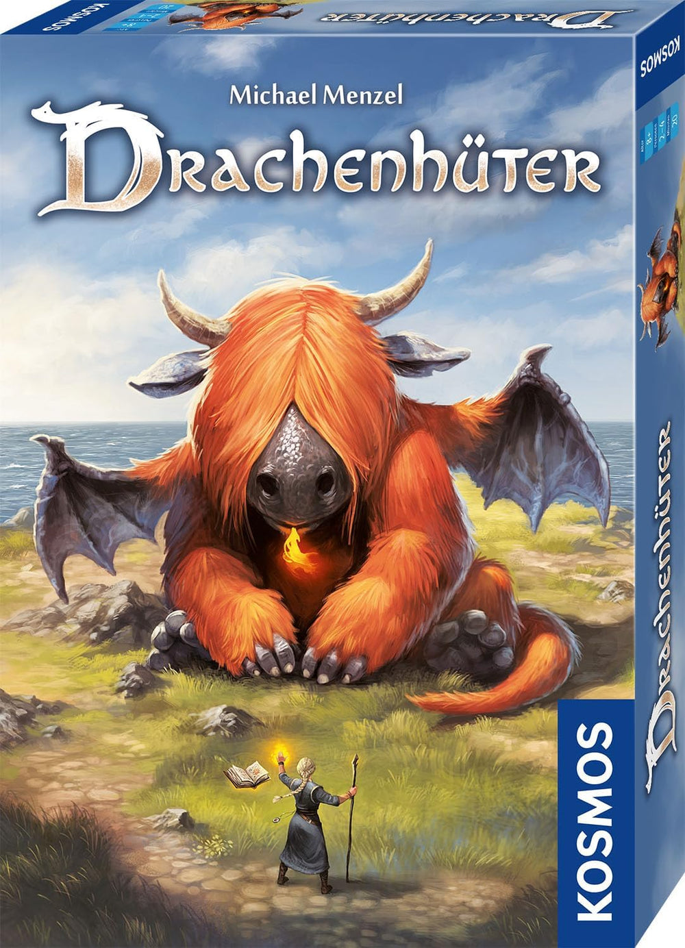 Kosmos 683757 Dragon Keeper, großes Kartenspiel für die ganze Familie, 8+, 123 wunderschöne großformatige Drachenkarten von Michael Menzel, Brettspiel-Geschenk