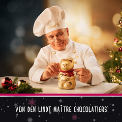 Lindt Chocolate | HELLO Mini Santa | 50g | 5 Mini Moși Moși (10g fiecare) din ciocolată fină cu lapte | Figurine de ciocolată de Crăciun pentru mici și mari