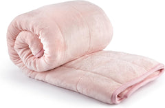 Emma Barclay beschwerte Sherpa-Decke, 127 x 152 cm, Blush Pink Emma Barclay Betten und Decken