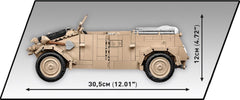 COBI 2803 Kubelwagen Personenkraftwagen TYP 82, Schwarz