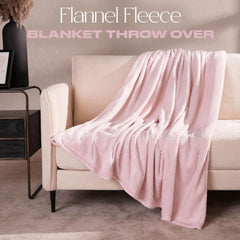 Brentford's Flanell-Fleecedecke, extra weich, groß, flauschig, warm, Tagesdecke für Schlafzimmer, Einzelbett, Sofa, Couch, Blush Pink – 120 x 150 cm. Betten und Decken. Beuche den Brentfords-Store